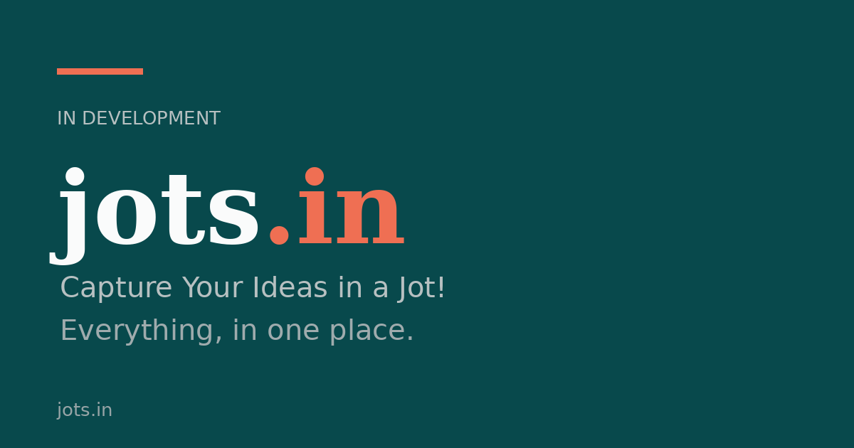 Link preview image for jots.in